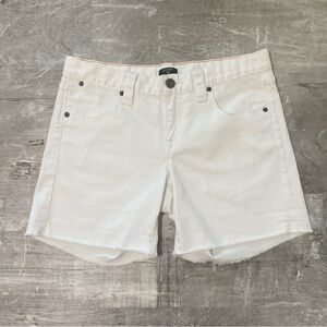Women’s J. Crew White Jean Shorts Size 6
